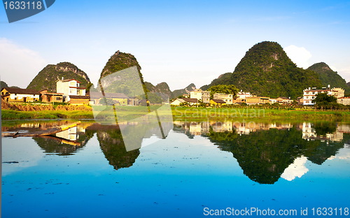 Image of Li river village view