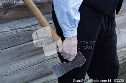 Image of Old Man with Axe