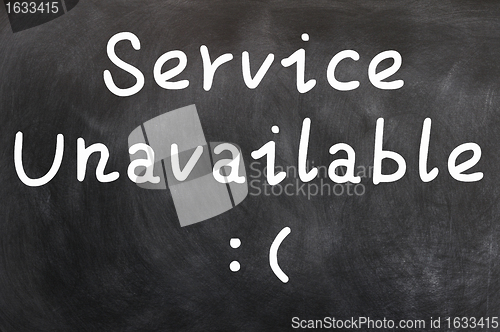 Image of Service unavailable