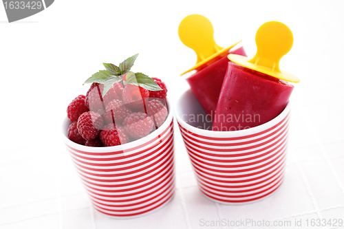 Image of raspberry ice creams