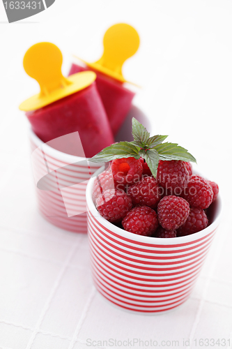 Image of raspberry ice creams