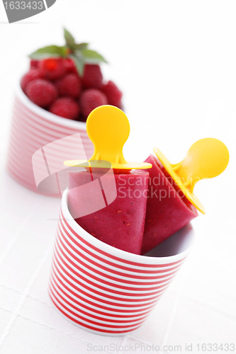 Image of raspberry ice creams