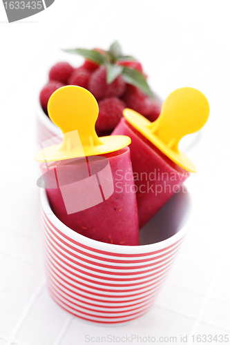 Image of raspberry ice creams