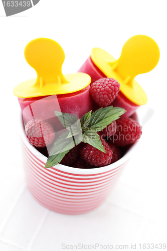 Image of raspberry ice creams