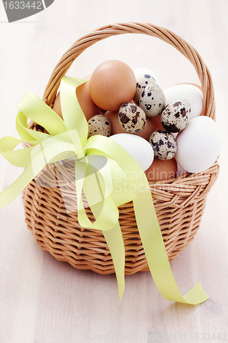 Image of basket of eggs