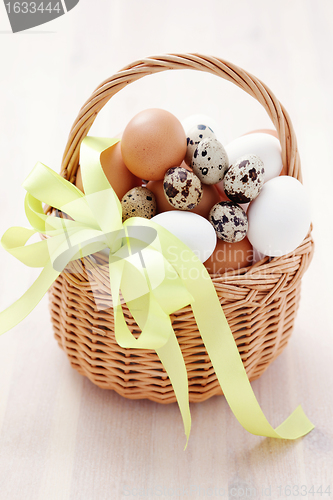 Image of basket of eggs