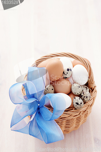 Image of basket of eggs