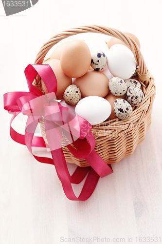 Image of basket of eggs