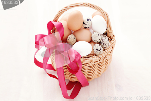 Image of basket of eggs
