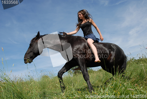 Image of riding girl