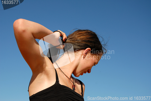 Image of riding girl