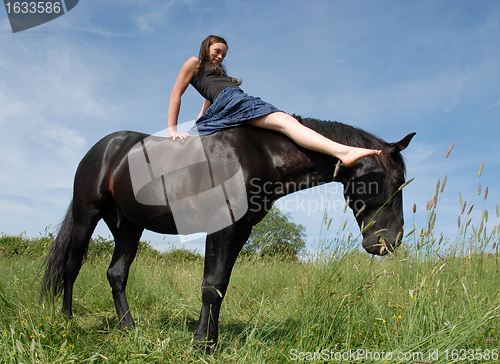 Image of riding girl