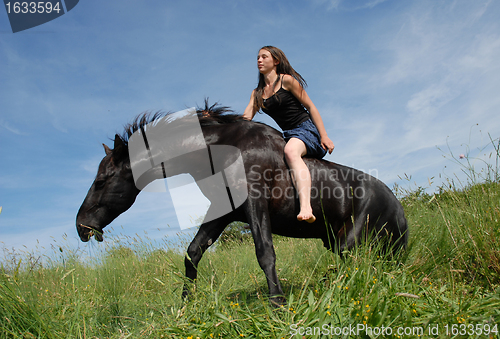 Image of riding girl