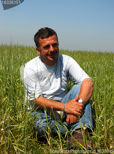 Image of man in a field