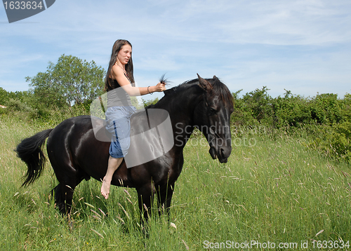 Image of riding girl