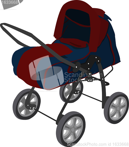 Image of Blue pram