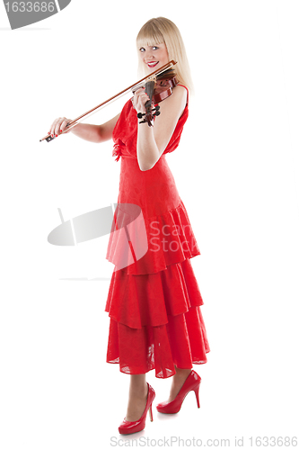 Image of Image a girl playing the violin