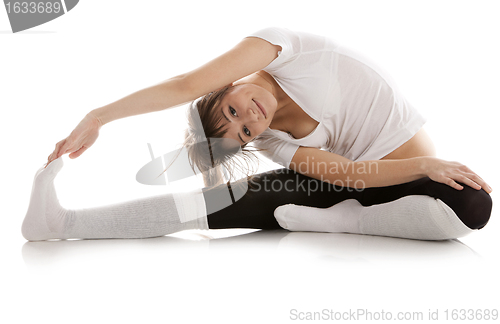 Image of Image of a girl practicing yoga