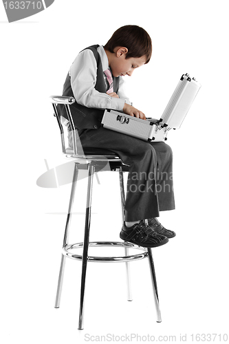 Image of  Boy with a suitcase