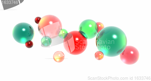 Image of 3d glass balls or bubbles