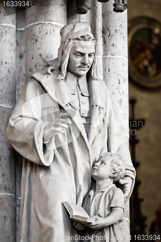Image of male in stone