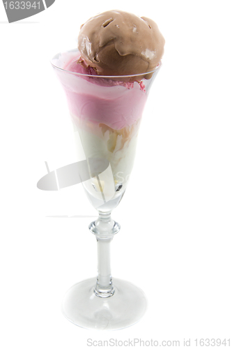 Image of Icecream in a wine glass