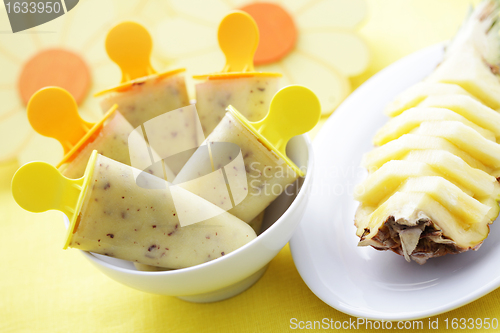 Image of pineapple ice-cream