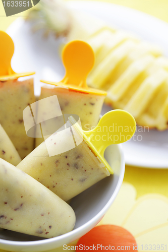 Image of pineapple ice-cream