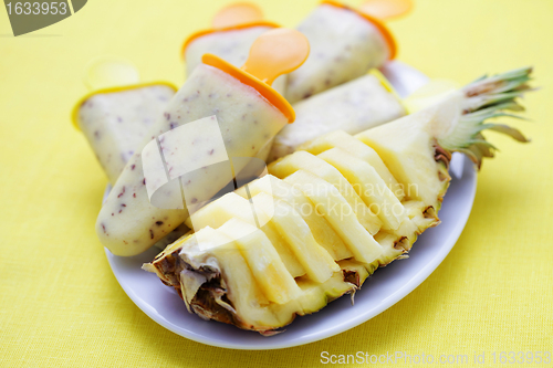 Image of pineapple ice-cream