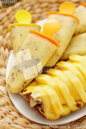 Image of pineapple ice-cream
