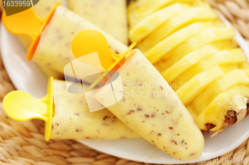 Image of pineapple ice-cream