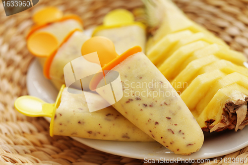 Image of pineapple ice-cream