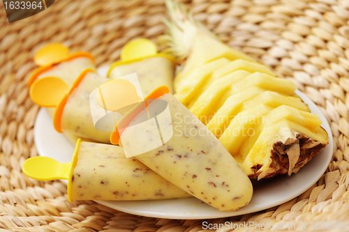 Image of pineapple ice-cream