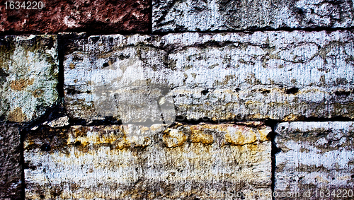 Image of colored brick wall texture