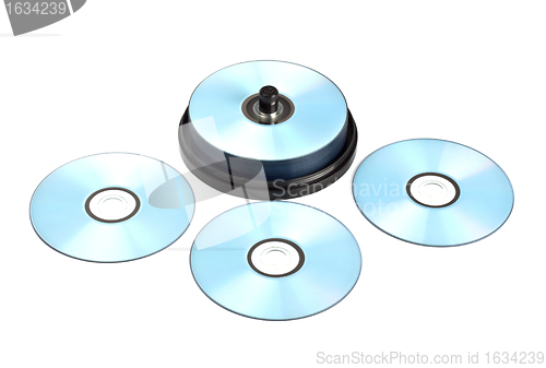 Image of stack of printable discs