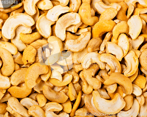 Image of cashew nuts closeup
