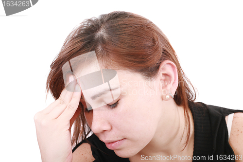 Image of woman having a headache 