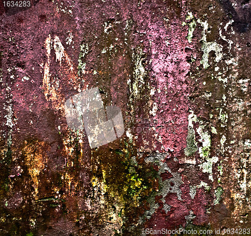 Image of peeling painted wall texture