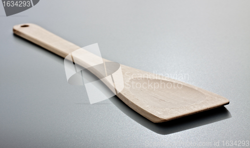 Image of kitchen spatula on grey table