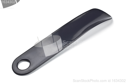 Image of black plastic shoehorn