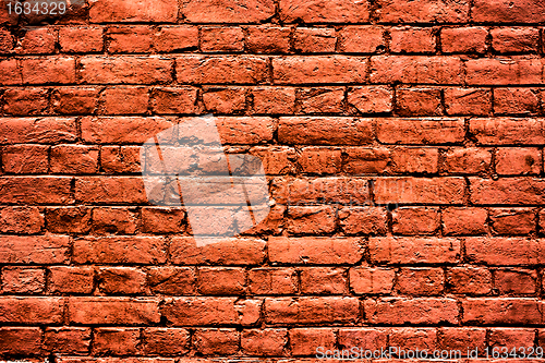 Image of red brick wall high resolution texture