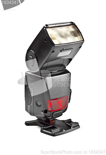 Image of camera flash on stand