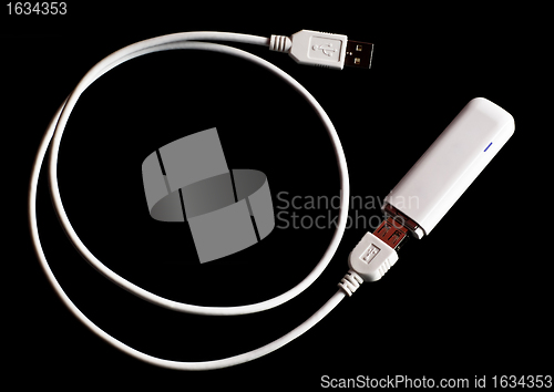 Image of 3g mobile modem with cord 