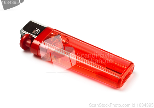 Image of red cigarette lighter