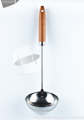 Image of metal soup ladle