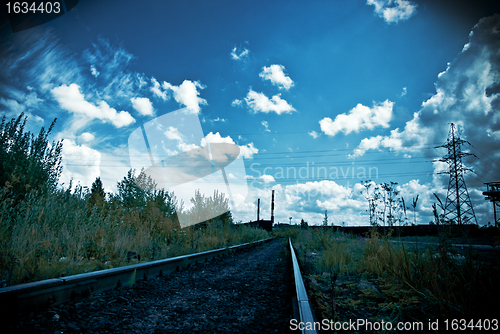 Image of industrial landscape with railway