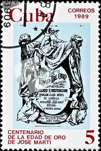 Image of vintage cuba postage stamp