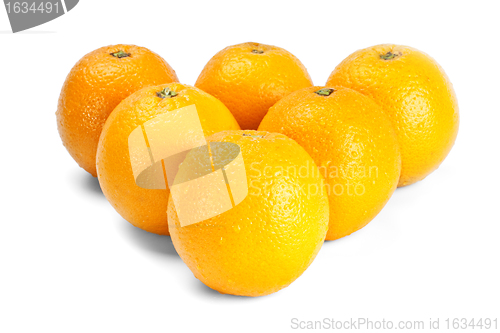 Image of oranges like billiard balls 