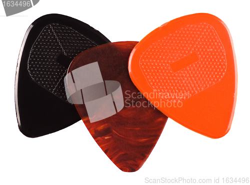 Image of guitar plectrum set