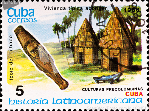 Image of postage stamp shows example Cuban culture